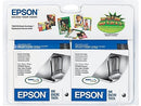Genuine Epson 60 Black Ink Cartridges, Standard Yield, 2/Pack (T060120-D2)